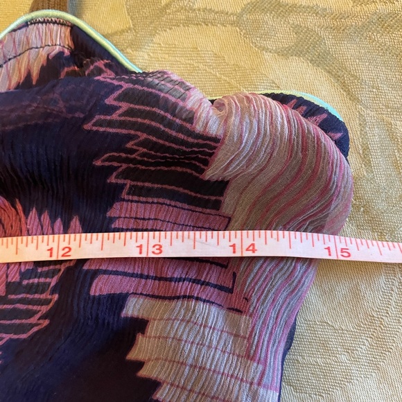 Diesel 100% Silk Fregius Vestito High Low Handkerchief Maxi Dress Sz XS - Picture 12 of 16